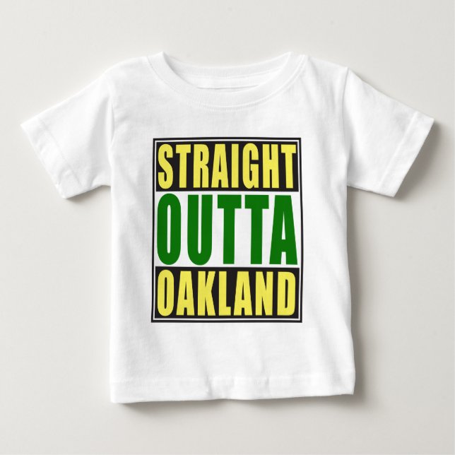 Camiseta De Bebé Verde recto de Outta Oakland (Anverso)
