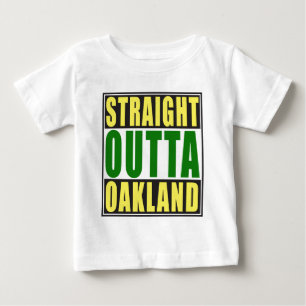 Camiseta De Bebé Verde recto de Outta Oakland
