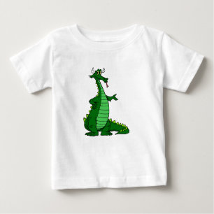 Camiseta De Bebé Verde tonto del dragón
