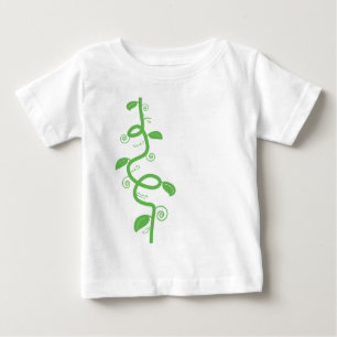 Camiseta De Bebé Verde y el Beanstalk