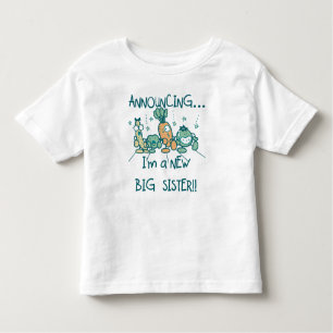 Camiseta De Bebé Verduras divertidas Nueva Gran Hermana
