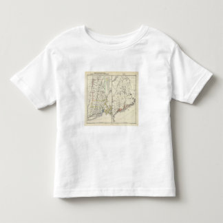Camiseta De Bebé Vermont, New Hampshire, Massachusetts