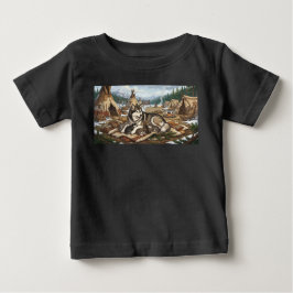 Camiseta De Bebé Versión 1 de la madre malamute  