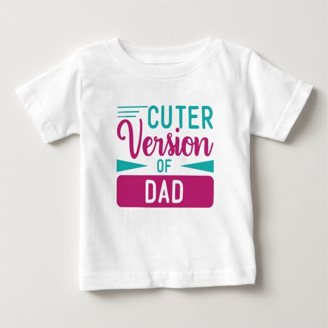 Camiseta de bebé versión de corte de papá (Anverso)