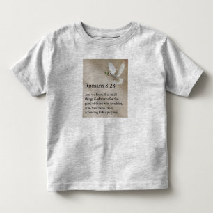 Camiseta de bebé Verso Bíblico Romanos 8:28
