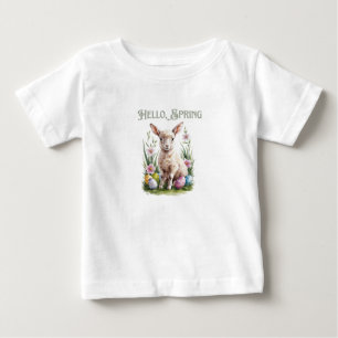 Camiseta De Bebé Vértigo, Huevos y Flores de las acuarelas de Pascu