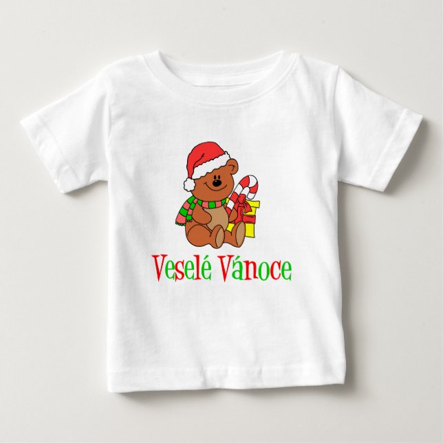 Camiseta De Bebé Vesele Vanoce Navidades checos (Anverso)