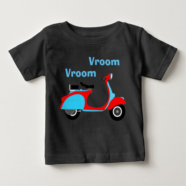 Camiseta De Bebé Vespa linda del bebé de la vespa el | (Anverso)