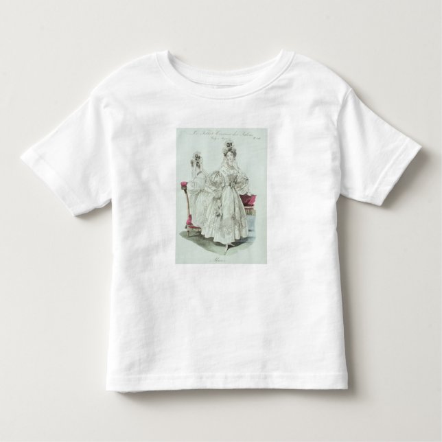 Camiseta De Bebé Vestido boda, 'Le Follet Courrier Salons (Anverso)