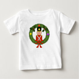 Camiseta De Bebé Vestido de bebé soldado clásico de Navidad con vol
