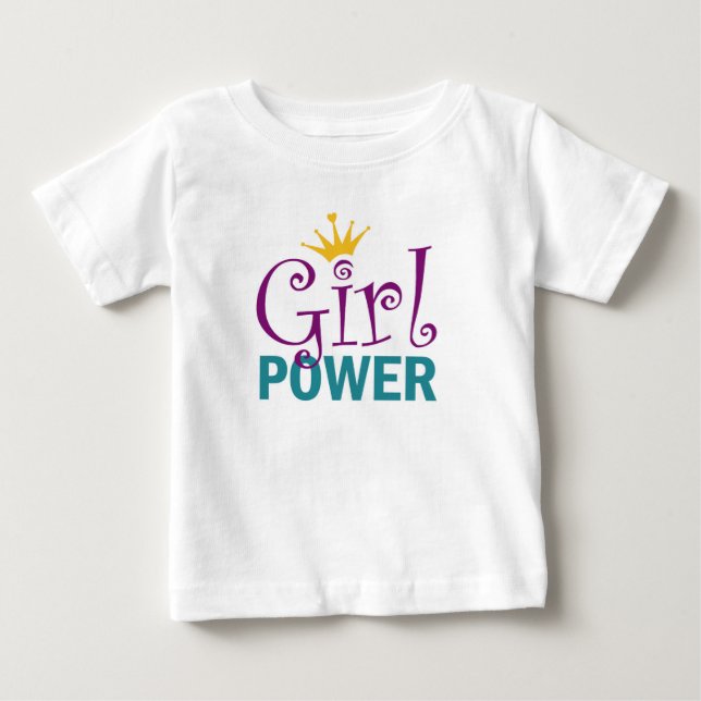 Camiseta De Bebé vestido de chica Power (Anverso)