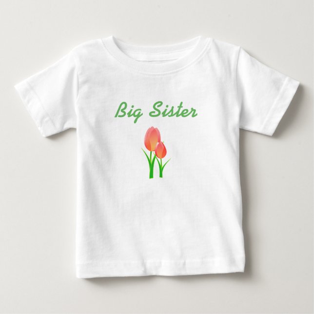 Camiseta De Bebé Vestido de la Invitación de la hermana mayor (Anverso)