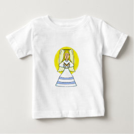 Camiseta De Bebé Vestido de niña con volante Angel