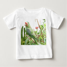 Camiseta De Bebé Vestido de pájaro verde de lucioperca
