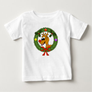 Camiseta De Bebé Vestido de volantes para niños pequeños Reno en co