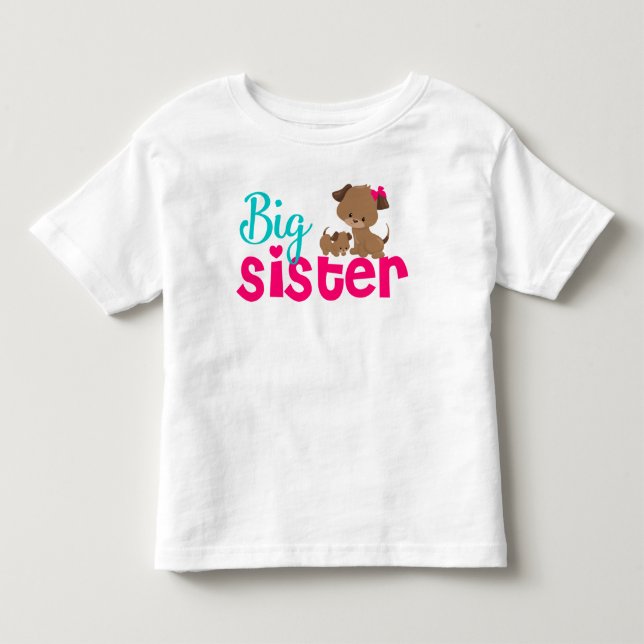 Camiseta De Bebé Vestido del perro de perrito del rosa de la (Anverso)