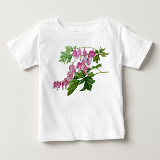Camiseta De Bebé Vestido del volante del niño con los corazones
