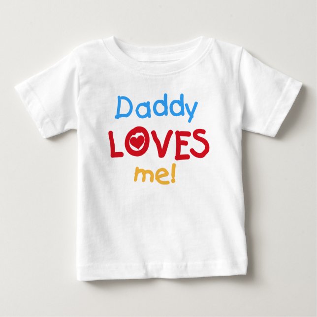 Camiseta De Bebé Vestido sin mangas Daddy Loves Me Baby (Anverso)
