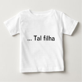 Camiseta De Bebé Vestido tal filha