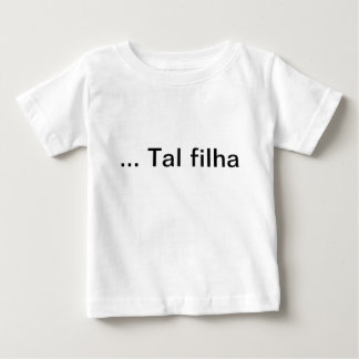 Camiseta De Bebé Vestido tal filha