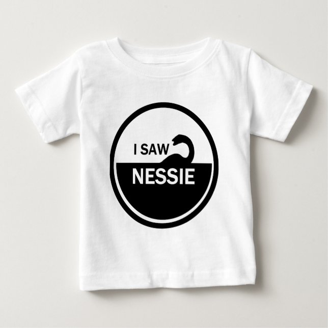 CAMISETA DE BEBÉ VI EL NESSIE - MONSTRUO DE LOCH NESS (Anverso)