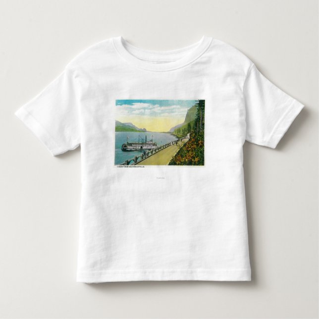 Camiseta De Bebé Viaducto cerca de las caídas de Multnomah, el río (Anverso)