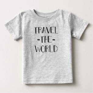 Camiseta De Bebé Viaja el bebé T del mundo