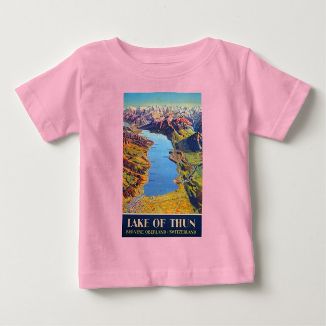 Camiseta De Bebé Viaje al lago de Thun Suiza (Anverso)