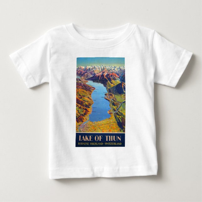 Camiseta De Bebé Viaje al lago de Thun Suiza (Anverso)