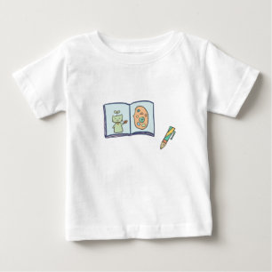 Camiseta De Bebé Viaje de Artistas Cuaderno de Bocetos Lindo Arte