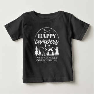 Camiseta De Bebé Viaje de camping familiar