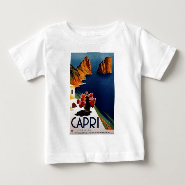 Camiseta De Bebé Viaje de Capri Italia (Anverso)