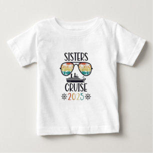 Camiseta De Bebé Viaje de la familia Sisters Cruise 2025