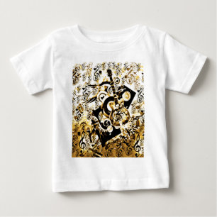 Camiseta De Bebé Viaje De La Música, Rocks Gold_