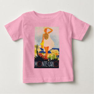 Camiseta De Bebé Viaje de la playa del Chica de moda Monte Carlo