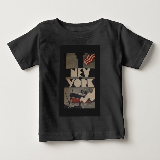 Camiseta De Bebé Viaje de Nueva York (Anverso)