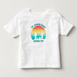 Camiseta De Bebé Viaje de Personalizado Sunset Cactus en el desiert