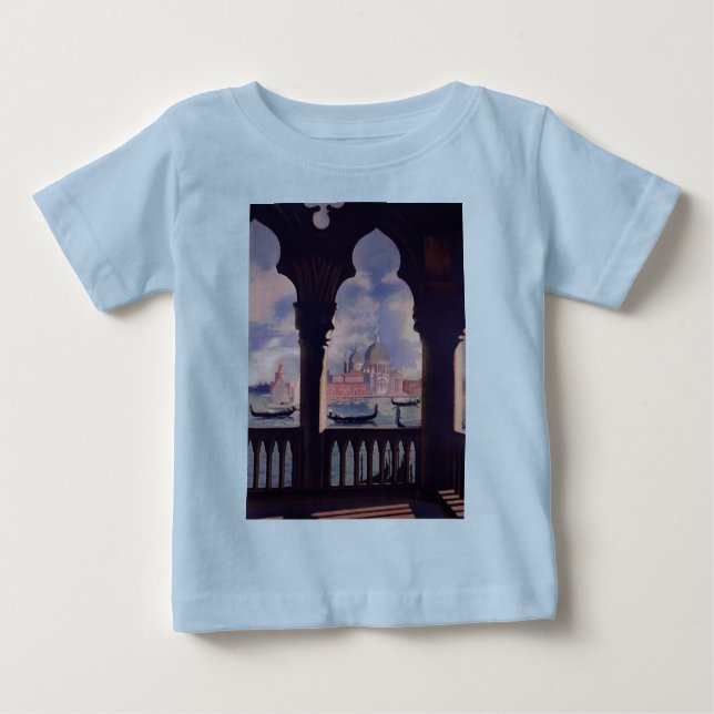 Camiseta De Bebé Viaje de Venecia Vintage Italia (Anverso)