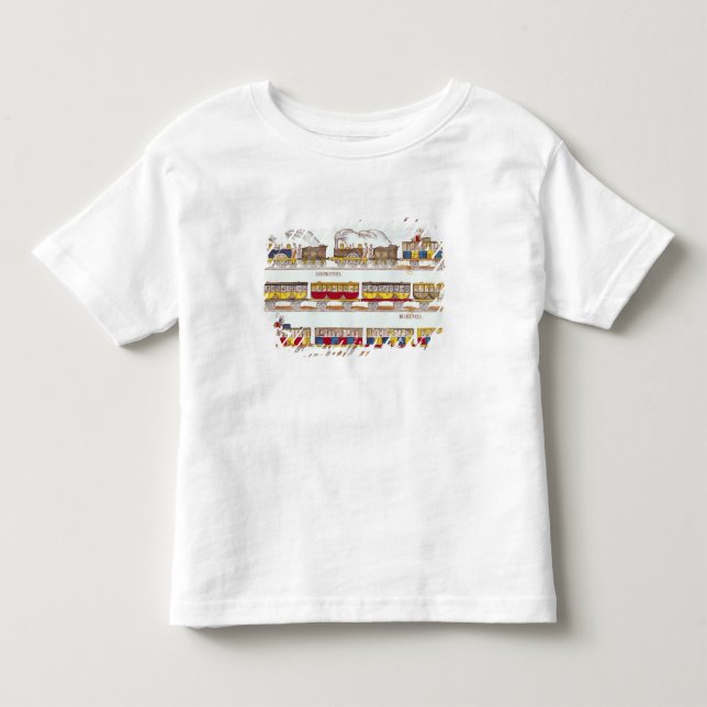 Camiseta De Bebé Viaje del carril en 1845 (Anverso)