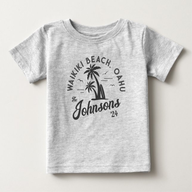 Camiseta De Bebé Viaje en grupo veraniego de vacaciones para famili (Anverso)