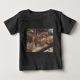 Camiseta De Bebé Viaje Jurásico: Dinosaurio en su Hábitat Natural
