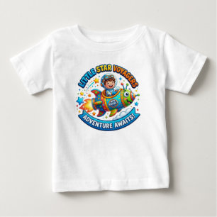 CAMISETA DE BEBÉ VIAJERO DE LA ESTRELLA PEQUEÑA