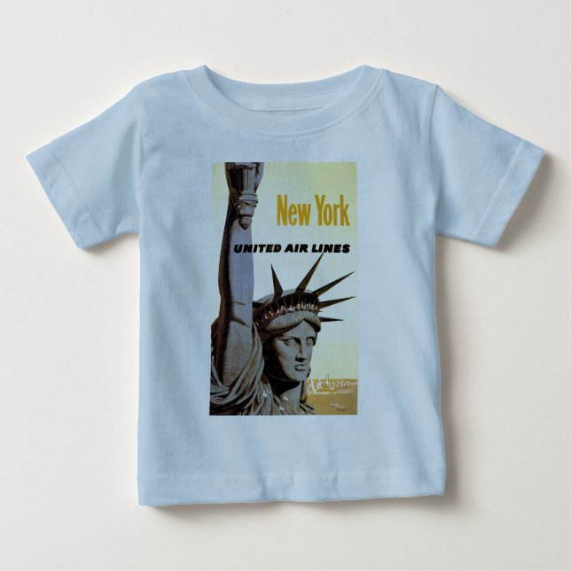 Camiseta De Bebé Viajes de Nueva York (Anverso)