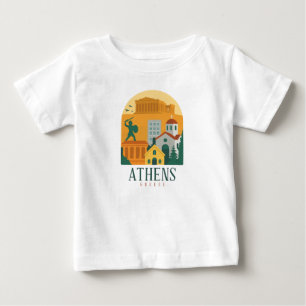 Camiseta De Bebé Viajes Vintage Atenas Greece - Parthenon