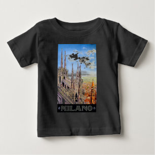 Camiseta De Bebé Viajes Vintage Milano