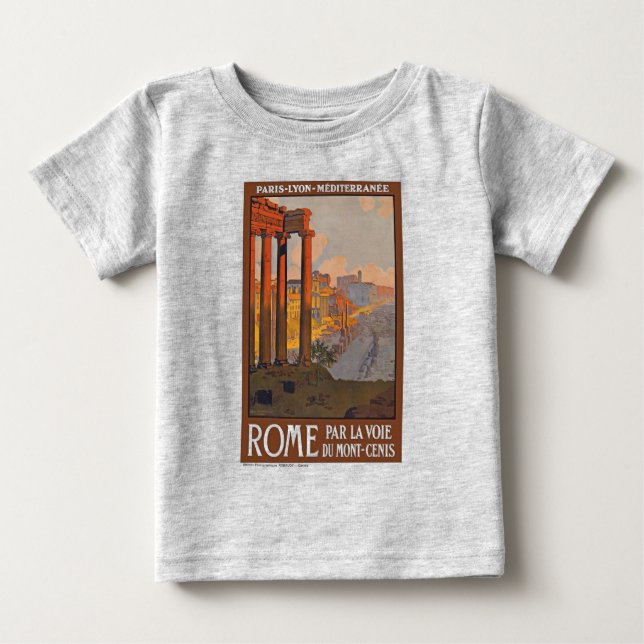 Camiseta De Bebé Viajes y pintura de la Antigua Roma (Anverso)