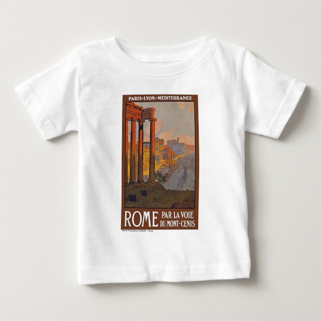 Camiseta De Bebé Viajes y pintura de la Antigua Roma (Anverso)
