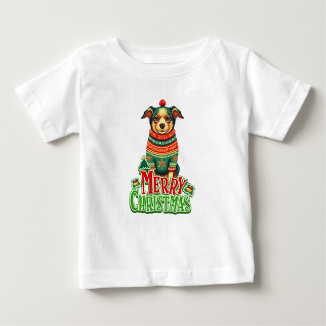 Camiseta De Bebé Vibes Adorables De Perros De Vacaciones (Anverso)