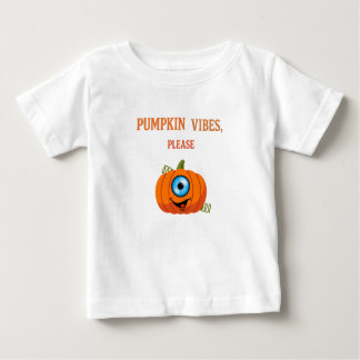 Camiseta De Bebé "Vibes de calabaza, por favor - Halloween con bebé
