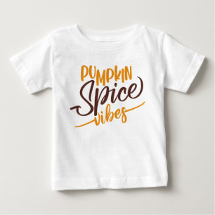 Camiseta De Bebé Vibes de especias de calabaza